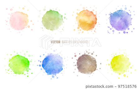 水彩多彩飛濺紋理 水彩多彩飛濺紋理 97518576