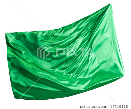 Green cloth flutters Green cloth flutters 97519118
