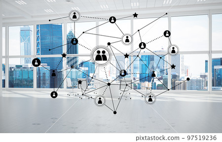Networking and wireless connection as concept for effective modern business 97519236