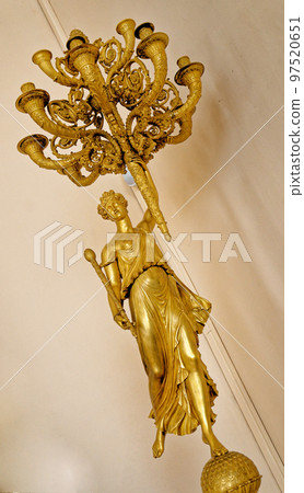 Detail of Decorations inside Catherine Palace - St. Petersburg - Russia. Detail of Decorations inside Catherine Palace - St. Petersburg - Russia. 97520651