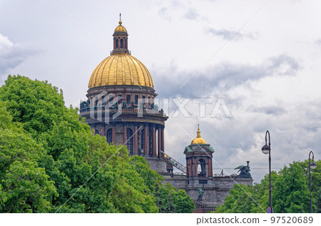 Dome of St Isaac's Cathedral St Petersburg Russia Dome of St Isaac's Cathedral St Petersburg Russia 97520689