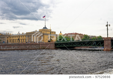 Troitskiy bridge - one of the bridges of St. Petersburg Troitskiy bridge - one of the bridges of St. Petersburg 97520698