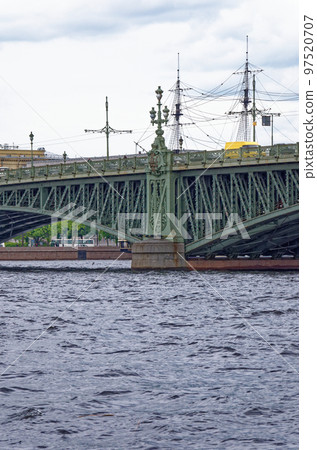 Troitskiy bridge - one of the bridges of St. Petersburg Troitskiy bridge - one of the bridges of St. Petersburg 97520707