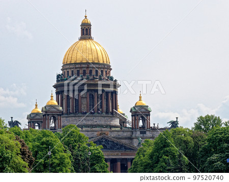Dome of St Isaac's Cathedral St Petersburg Russia Dome of St Isaac's Cathedral St Petersburg Russia 97520740