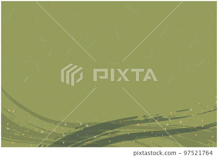 Green background - Japanese paper - Stock Illustration [97521764] - PIXTA