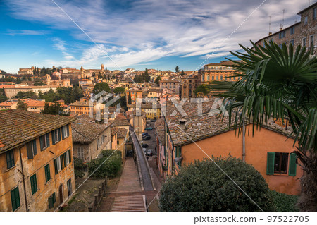 Perugia, Italy on the medieval Aqueduct Street Perugia, Italy on the medieval Aqueduct Street 97522705