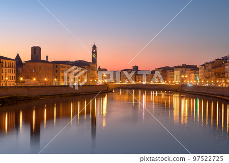 Pisa, Italy Skyline on the Arno River Pisa, Italy Skyline on the Arno River 97522725