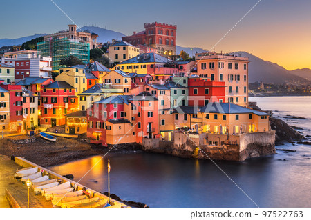 Boccadasse, Genoa, Italy at Dawn 97522763