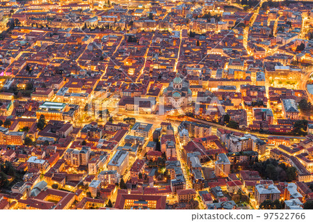 Como, Italy Cityscape from Above 97522766