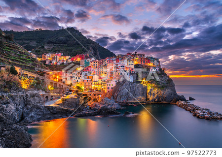 Manarola, La Spezia, Italy coastal view in Cinque Terre Manarola, La Spezia, Italy coastal view in Cinque Terre 97522773