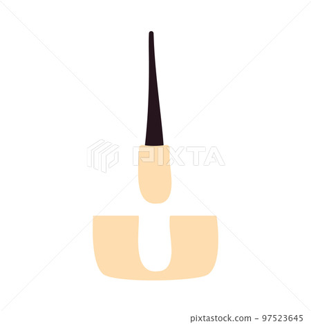 Hair transplant follicle shaft icon Hair transplant follicle shaft icon 97523645