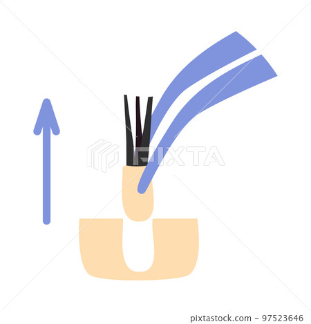 Surgical forceps for hair transplant treatment icon 97523646