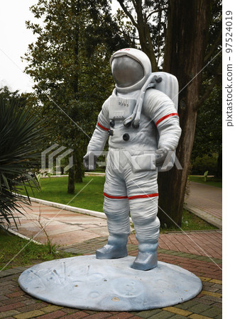 Cosmonaut's spacesuit with the inscription USSR in the park of Sochi Cosmonaut's spacesuit with the inscription USSR in the park of Sochi 97524019