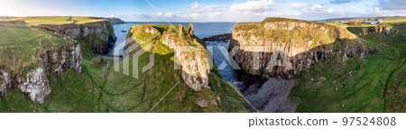 Dunseverick Castle is located west of the village of Dunseverick, in County Antrim, in Northern Ireland. Dunseverick Castle is located west of the village of Dunseverick, in County Antrim, in Northern Ireland. 97524808