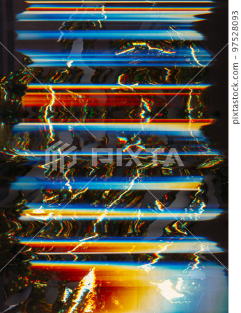 Glitch error. Digital pixel noise. Steel blue maroon striped pattern overlay. Glitch error. Digital pixel noise. Steel blue maroon striped pattern overlay. 97528093