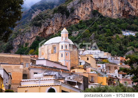Touristic Town, Positano, on Amalfi Coast, Italy. 97528668