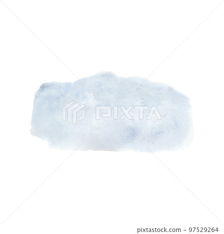 Blue stain isolated on white background. Watercolor hand drawn illustration. Texture for backgrounds Blue stain isolated on white background. Watercolor hand drawn illustration. Texture for backgrounds 97529264
