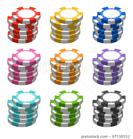 casino chip color set 97530552