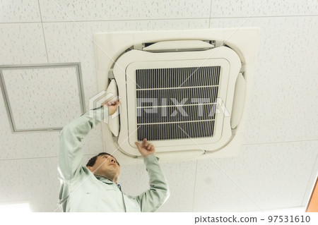 Ceiling embedded air conditioner maintenance Ceiling embedded air conditioner maintenance 97531610