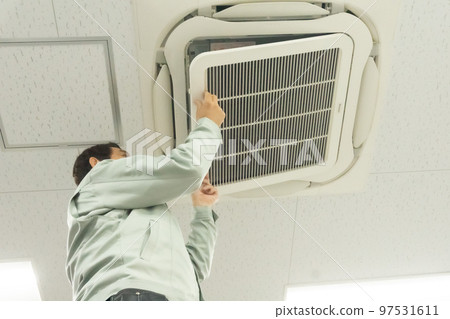 Ceiling embedded air conditioner maintenance Ceiling embedded air conditioner maintenance 97531611