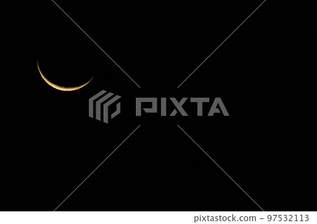 北斗市白州町月齡27.7下月有明（位置：左上） 97532113