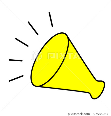 擴音器。當您想使特價商品或特殊產品脫穎而出時可以使用的圖標。 97533087