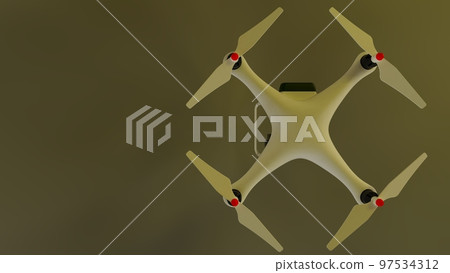 White drone brown background White drone brown background 97534312