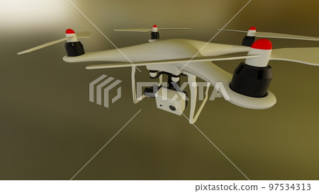 White drone brown background White drone brown background 97534313