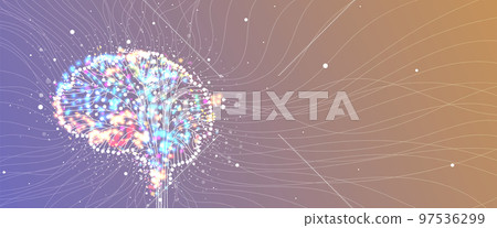 Conceptual technology illustration of artificial intelligence 97536299