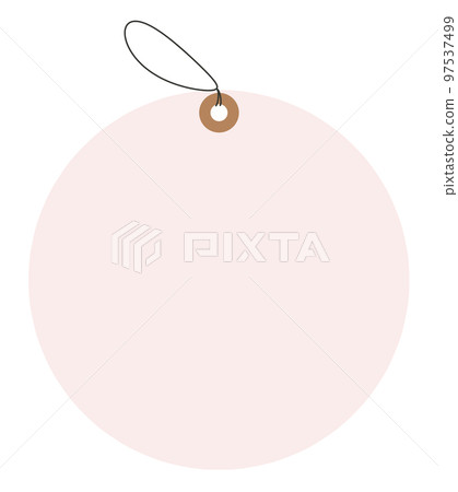 White Circle Price Tag Labels - 15/16Dia