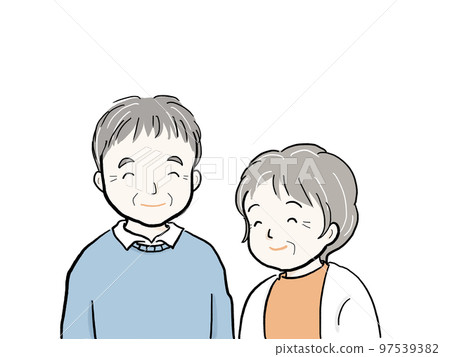 微笑的老夫婦 微笑的老夫婦 97539382