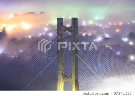 《Saitama Prefecture》 Chichibu・Fantastic sea of clouds night view 《Saitama Prefecture》 Chichibu・Fantastic sea of clouds night view 97541135