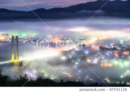 《Saitama Prefecture》 Chichibu・Fantastic sea of clouds night view 《Saitama Prefecture》 Chichibu・Fantastic sea of clouds night view 97541136
