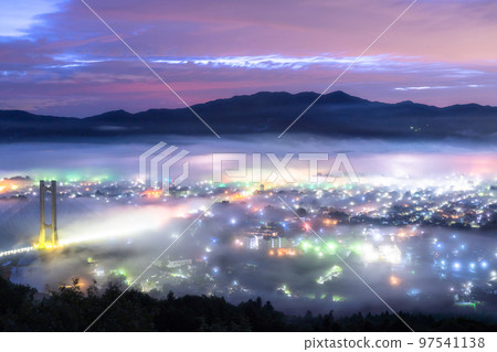 《Saitama Prefecture》 Chichibu・Fantastic sea of clouds night view 《Saitama Prefecture》 Chichibu・Fantastic sea of clouds night view 97541138