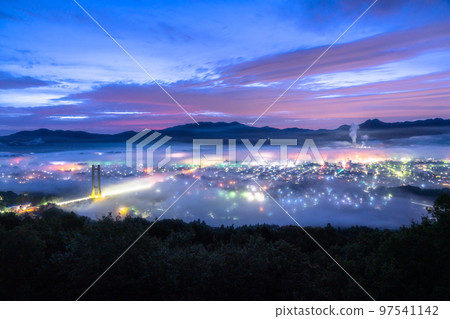 《Saitama Prefecture》 Chichibu・Fantastic sea of clouds night view 《Saitama Prefecture》 Chichibu・Fantastic sea of clouds night view 97541142