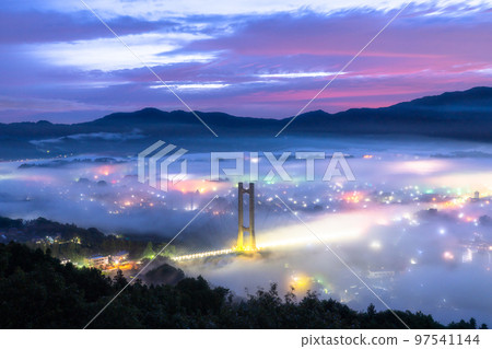 《Saitama Prefecture》 Chichibu・Fantastic sea of clouds night view 《Saitama Prefecture》 Chichibu・Fantastic sea of clouds night view 97541144