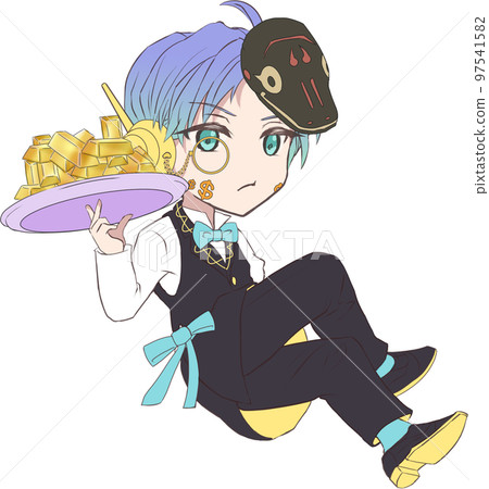 Lucky Zodiac Series Illustration, Year of the Snake (Boy) 97541582