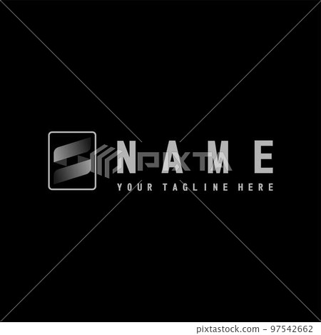 letter or word S font in a black color image graphic icon logo design abstract concept vector stock. Can be used as a symbol associated with initial or monogram 97542662