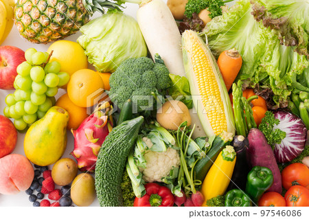 Assorted fruits and vegetables Assorted fruits and vegetables 97546086