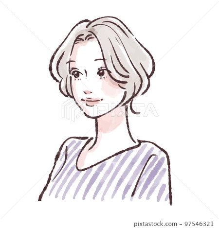 Female illustration material Female illustration material 97546321