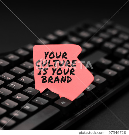 Handwriting text Your Culture Is Your Brand. Word for Knowledge Experiences are a presentation card 97546728