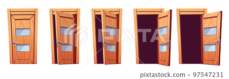 Open and closed room or front door Open and closed room or front door 97547231