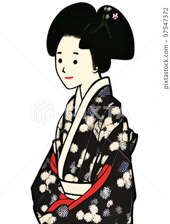 浮世繪/人物/日本人/日本女人/江戶時代/和服/ 97547372