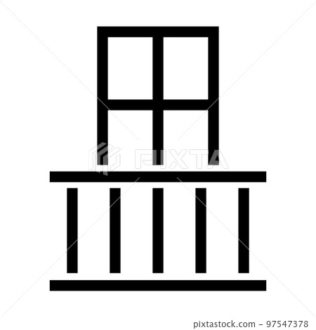 Balcony icon vector for graphic design, logo, website, social media, mobile app, ui illustration. 97547378