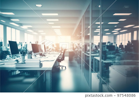 令人印象深刻的商業形象藝術，工作中有風景，模糊處理和夢幻般的氛圍 97548086