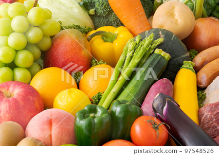 什錦水果和蔬菜 97548526