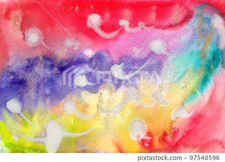 彩虹色抽象背景紋理彩虹 97548596