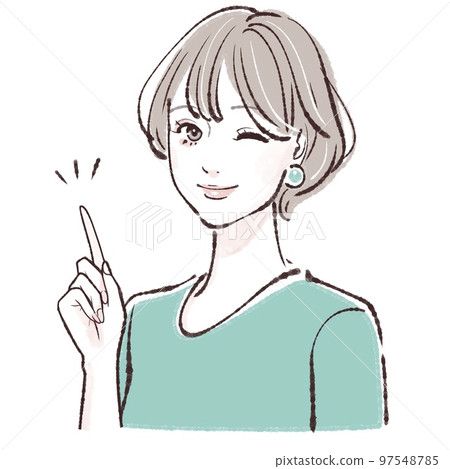 女性插畫素材 97548785