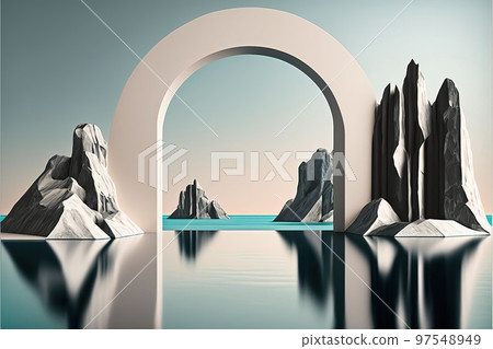 Image illustration of fantastic and vast nature in another world Image illustration of fantastic and vast nature in another world 97548949