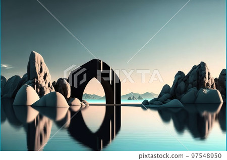 異世界奇幻浩瀚自然的形象插畫 97548950